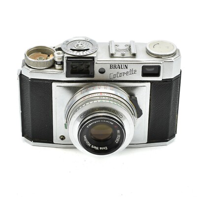 BRAUN COLORETTE IB 35MM CAMERA WITH PLASTIGON 50MM F/2.8