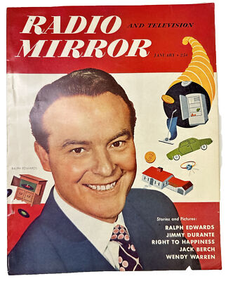 VTG Radio Mirror Magazine August 1949 Ralph Edwards 25c Issue Very Nice