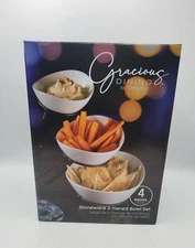 Gracious Dining 3 Tier Round Bowl Serving Set