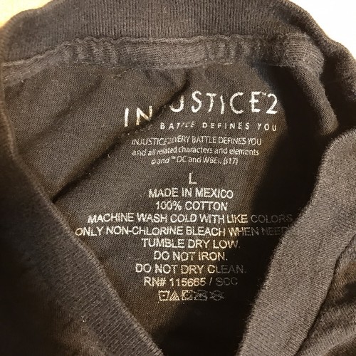 T-shirt uomo grande Injustice 2 Every Battle Defines You Loot Crate nera promo - Foto 3 di 7