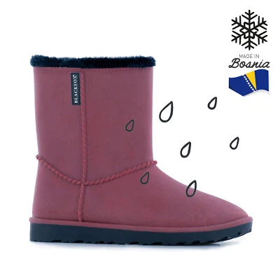 AJS BLACKFOX BLACKFOX Damen-Winterboot G-Stiefel Cheyennetoo Beeren-Rot wasserdicht gefüttert