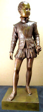 ESTATUA DE BRONCE ORIGINAL DEL PRÍNCIPE ENRIQUE IV DESPUÉS DE FRANCOIS BOSIO FRANCIA 16 1/2 PULGADAS