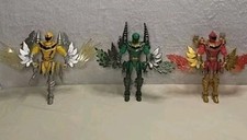 Power Rangers Bandai Mystic Force Dragons Red, Yellow, & Green 2006 Figures