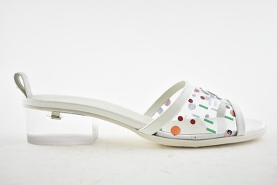 chanel transparent mule