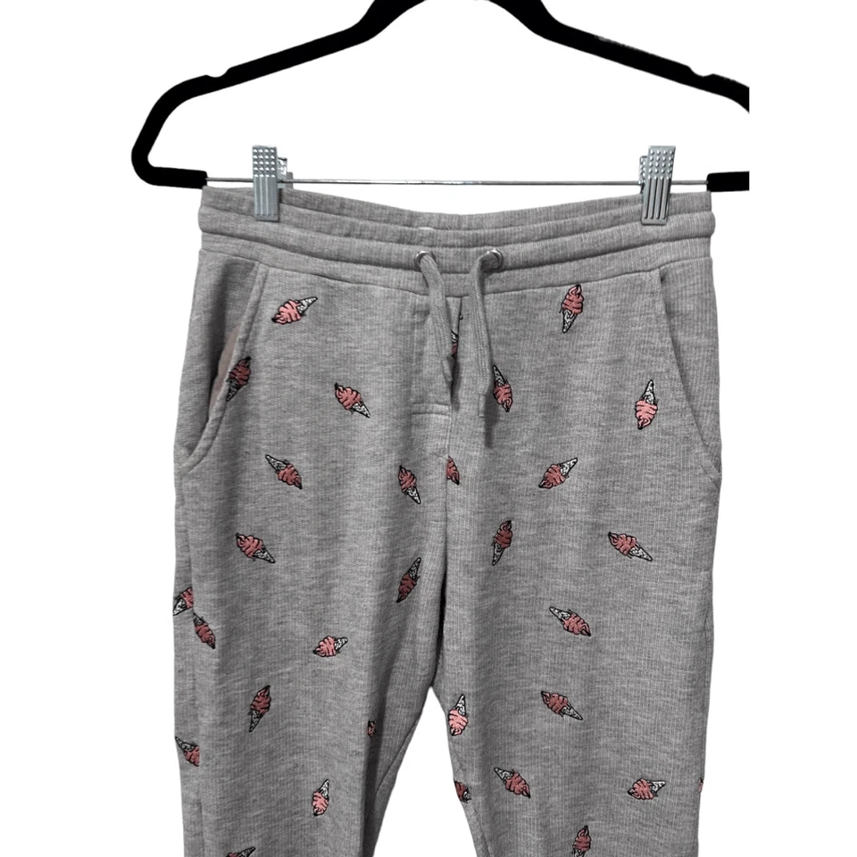 Zoe Karssen мороженое ребристый эластичный пояс шнурка бегун спортивные штаны серый XS - Изображение 3 из 4