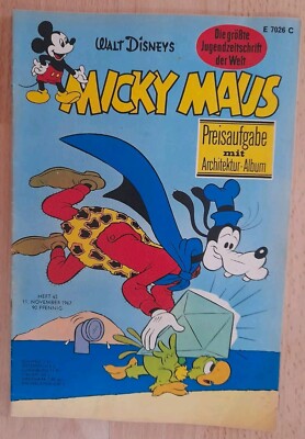 Original Micky Maus 1967 Heft 45 Konvolut Dachboden Fund TOP ZUSTAND 1 KPL