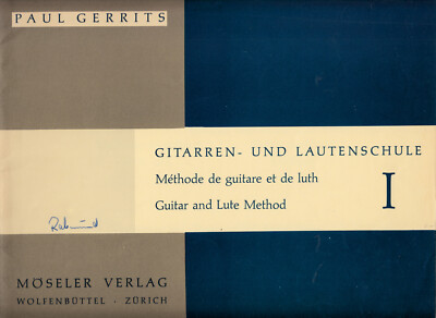 Gitarren- und Lautenschule 1 von Paul Gerrits - Möseler Verlag