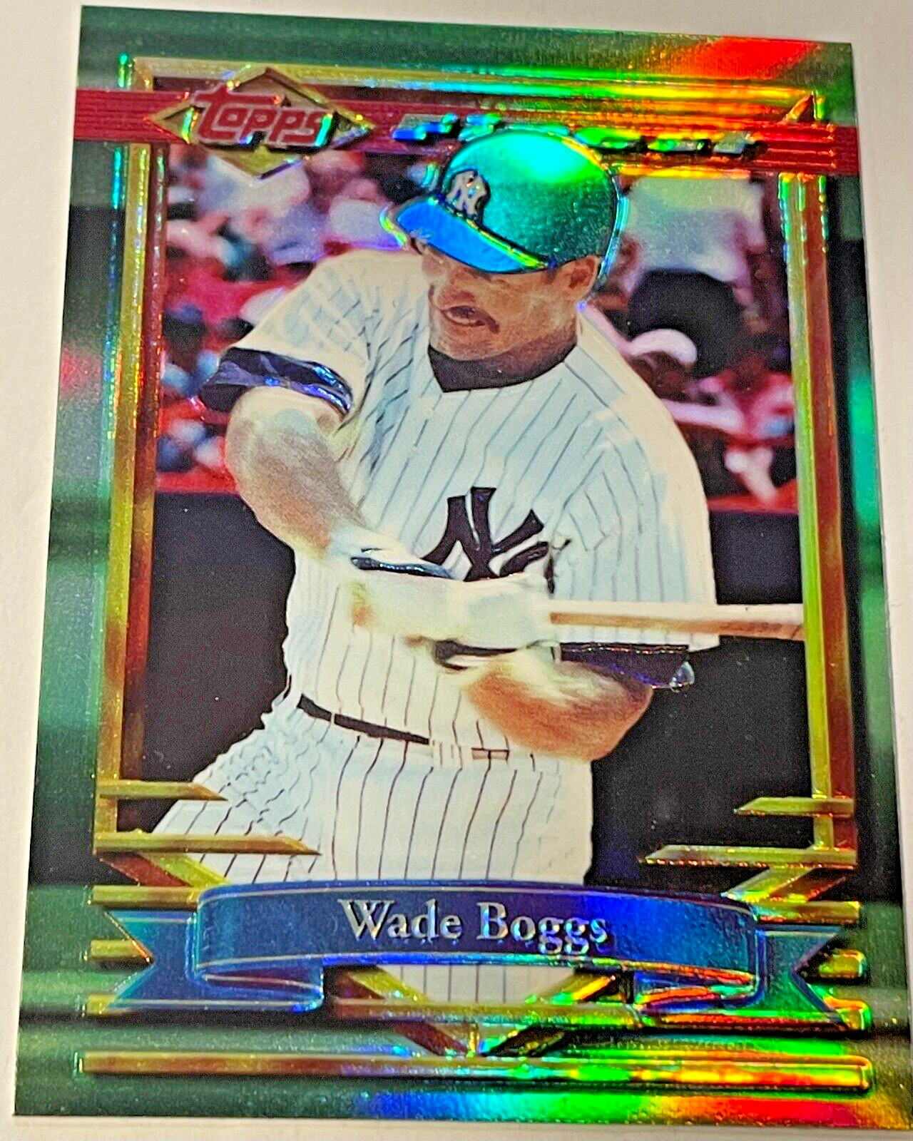 1994 Topps Finest Baseball Refractor WADE BOGGS #173 New York Yankees