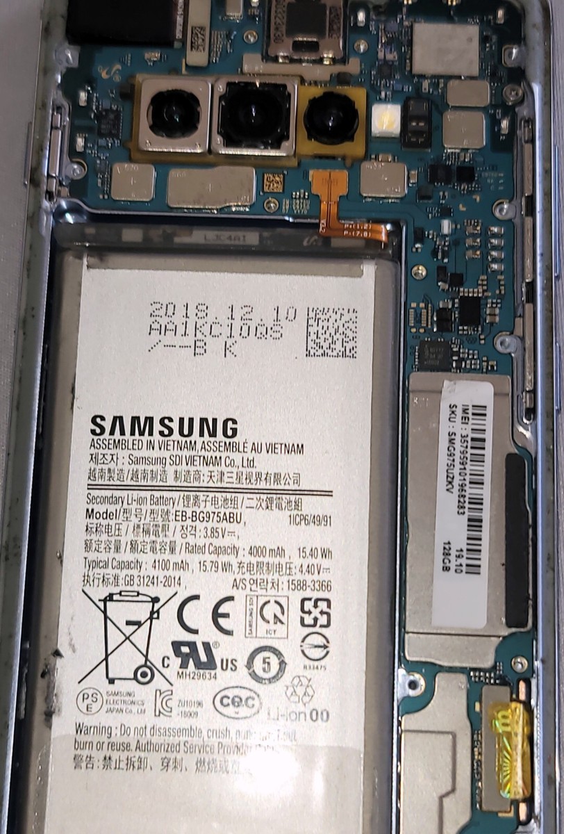 Samsung Galaxy S10+ Plus SM-G975U1 T mobile unlocked Motherboard