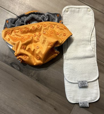 Orange OBV rumparooz pocket diaper