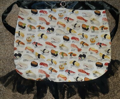Sherie D. Giles ''Sushi'' Apron w/Frills 