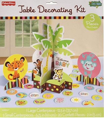 Fisher Price Animals Of Rainforest Table Decorating Kit