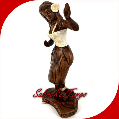 VINTAGE TREASURE-CRAFT OF HAWAII KERAMIK WEIBLICHE HULA TÄNZERIN FIGUR - Bild 2 von 9