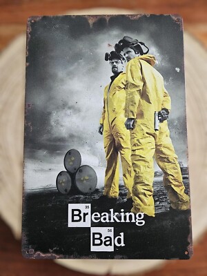   Blechschild Metallschild Breaking Bad Walter White Heisenberg Bryan Cranston