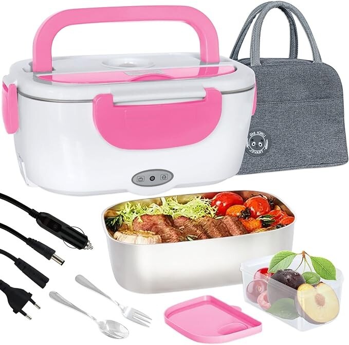 Scalda Vivande Elettrico 55W Acciaio Inox - Lunch Box 1.5L 220V Portatile
