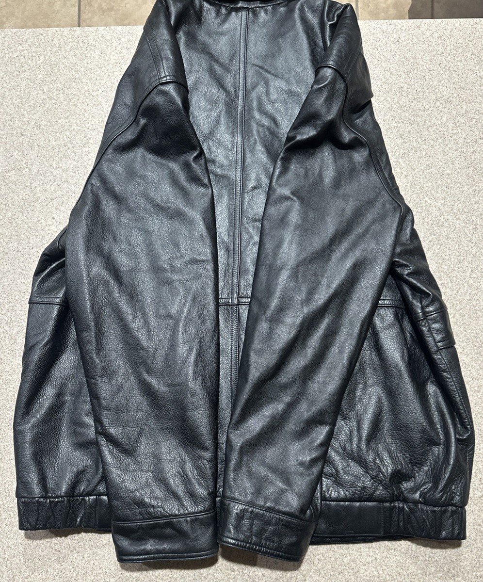 Vintage 90s John Ashford Leather Jacket Mens Black Leather Vintage 90s John Ashford Leather Jacket Mens Black Leather