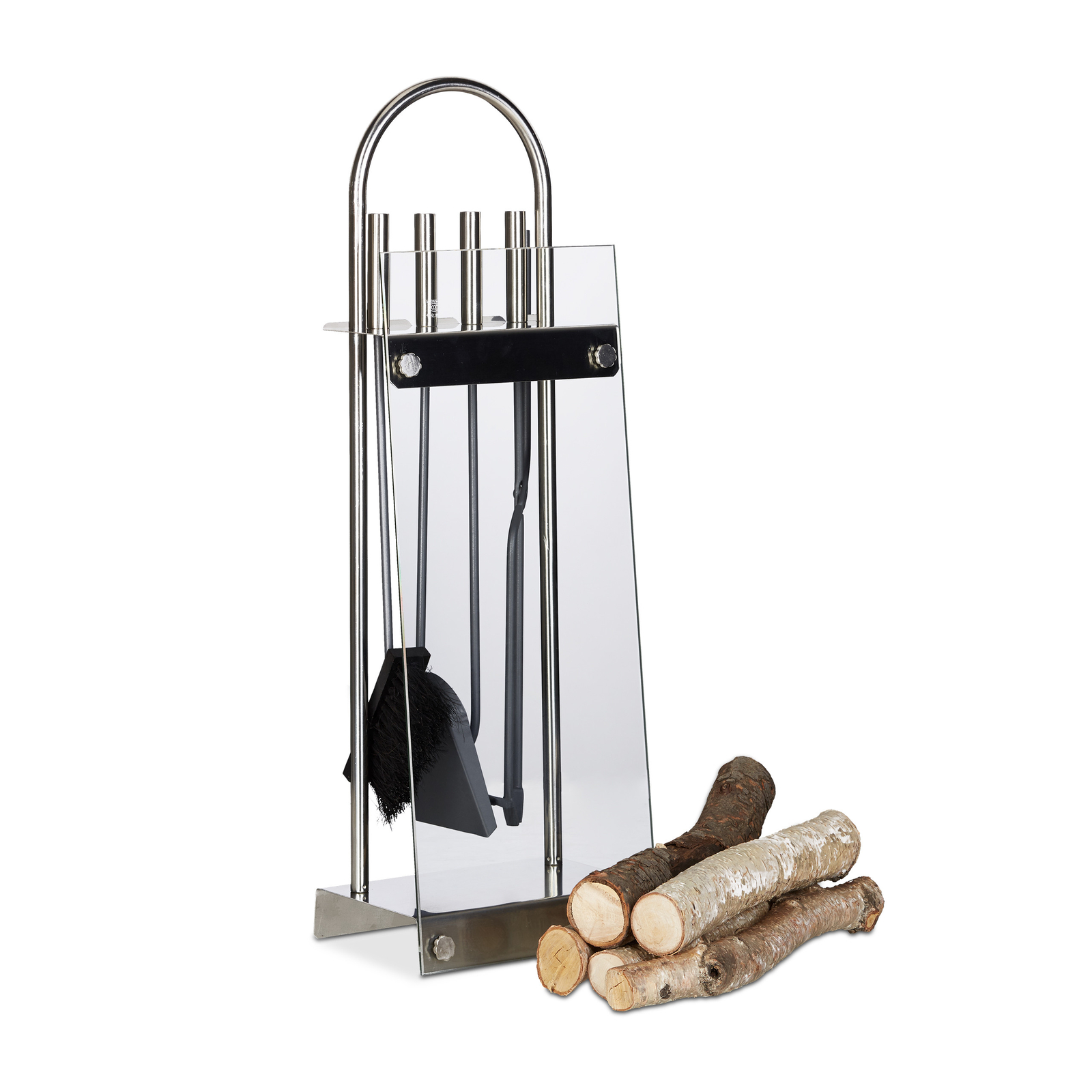 Kit chimenea juego de herramientas de acero inoxidable 5 piezas elegante