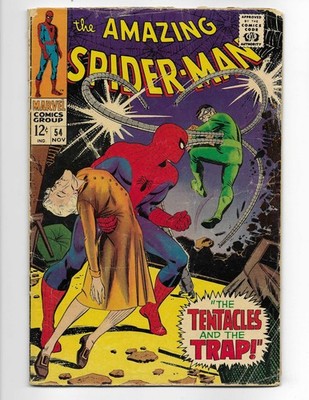 Amazing Spider-Man 54 1967 Marvel Comics G/VG 3.0 Aunt May Gwen Stacy Doc Ock
