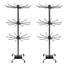 3 Tier Spinner Display Rack Retail Display Stand Metal Rotating Display Rack ...