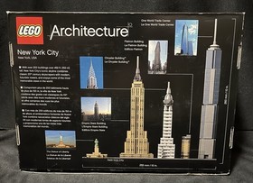 Lego 21028 Architecture New York City USA Skylines Complete Set Manual Box
