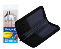Pelikan Pinsel Starter-Set Haar Borstenpinsel Inkl Pinseltasche 10 StüCk Set