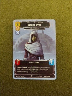 Barriss Offee - Redeeming Herself ASHP 4 Non Foil Star Wars Unlimited SWU ASH