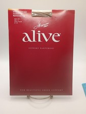 Hanes Alive Full Support Control Top Pantyhose Size C Barely There