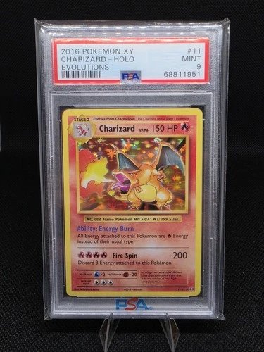 2016 Pokemon XY Charizard-Holo  Evolutions #11 PSA 9
