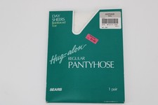 Sears Vintage Hug-alon Control Top Pantyhose Average White Sheers