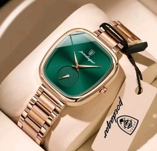 POEDAGAR Elegant Women's Quartz Watch Stainless Steel Waterproof Stylish Ladies