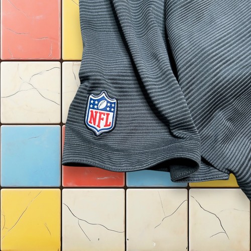 Miami Dolphins Nike NFL Polo Shirt Men L Gray On Field DriFIT Performance Coach - Picture 4 of 13
