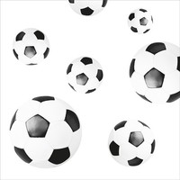 Serviette FußBall Aus Linclass® Airlaid 40 X 40 Cm, 50 StüCk