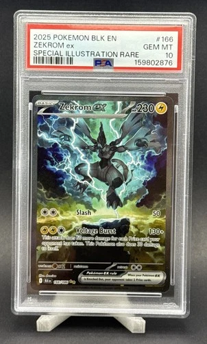 Zekrom EX 166/086 Special Illustration Rare Black Bolt Pokemon PSA 10