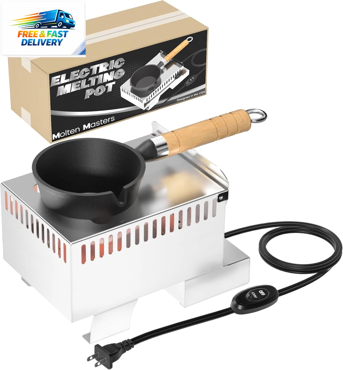 110V 400W Hot Pot For Crappie Jig Making Element Only USA Palmer