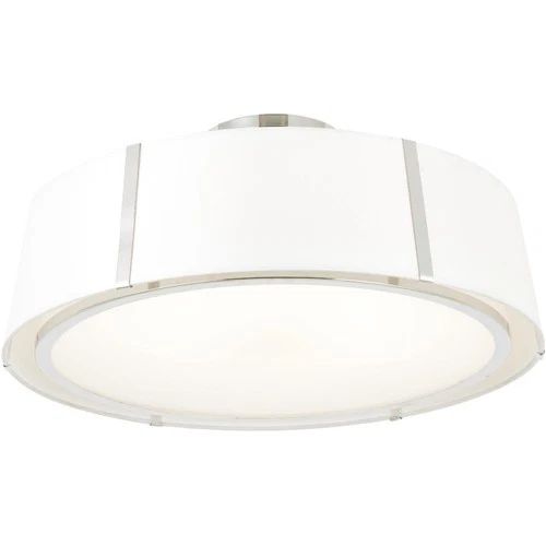 Crystorama FUL-907-PN_CEILING Fulton Semi-Flush Mount Polished Nickel - Picture 1 of 6