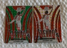 Alexandre Sarr RC 2 2024-25 Panini Mosaic Elevate Green & Silver Mosaic Prizm #7