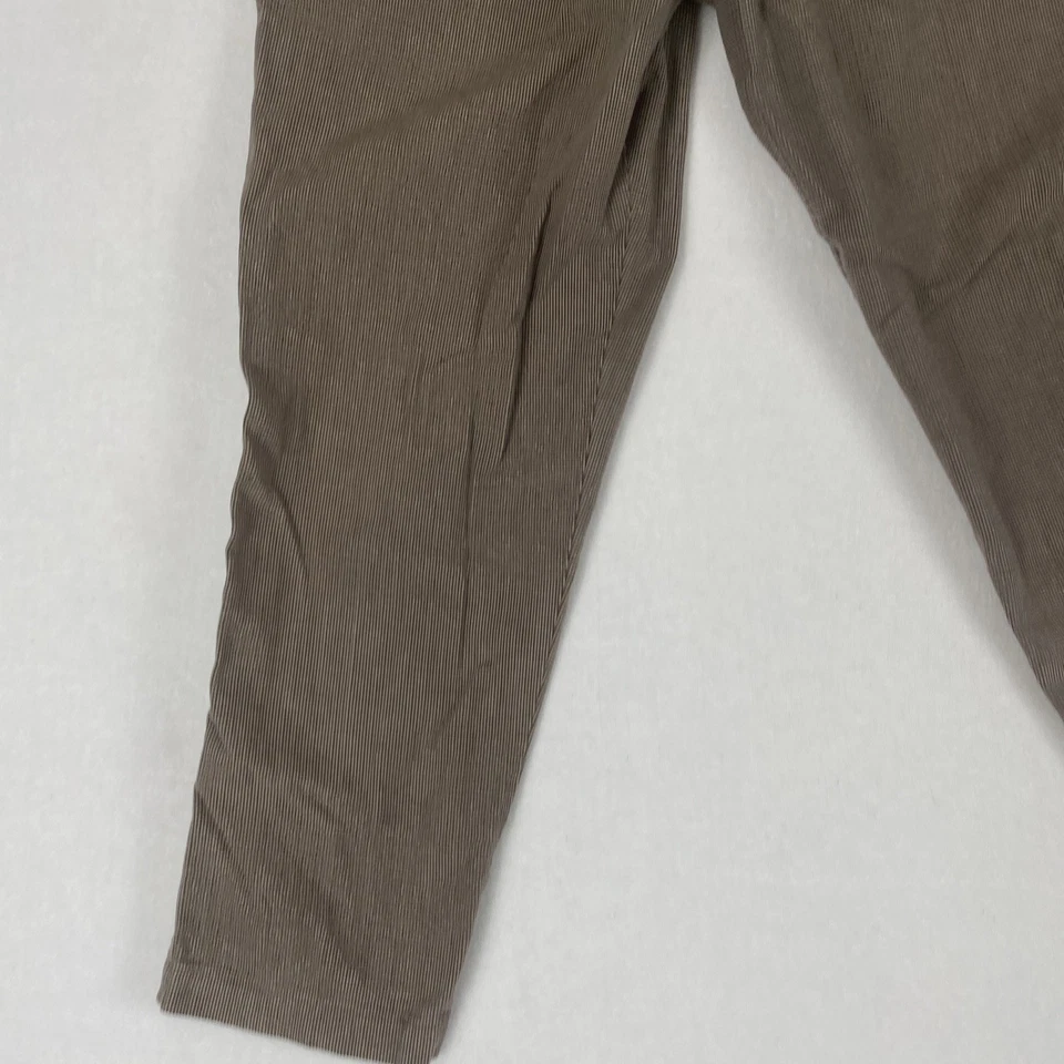Pantalones Pantalón Lee Casuals Marrón Pata de Gallo Doble Plisado Años 80 De Colección Foto 3 de 4