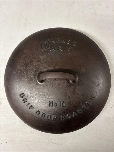 Wagner Ware No. 10 Drip Drop Roaster Cast Iron Lid