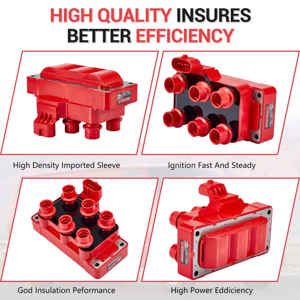 Bobina de encendido bujías y cables para Ford Mustang Ranger Taurus Thunderbird V6 Foto 2 de 4