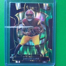 2025 Panini Select - Concourse Jaylin Lane #89 Black & Green Shock Prizm (RC)