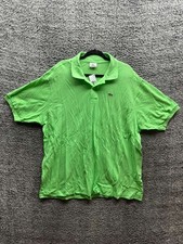 NWT Vintage Lacoste Classic Fit Cotton Pique Polo Shirt Green Mens Size 9