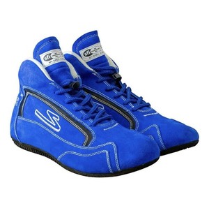 Zamp Racing Size 12 Shoes RS00100411; ZR-30 Mid-Top Blue, SFI 3.3/5, Suede