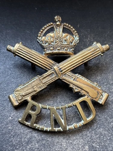 RND Machine Gun Corps, Royal Navy Division WW1, British Army Cap Badge.