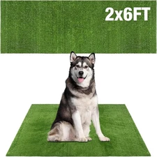 GLOBREEN Grass Pad for Dog Large Size - 2FTx6FT, Potty 2FTX6FT, Green 