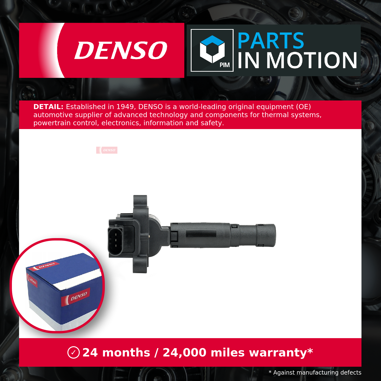 Ignition Coil fits MERCEDES C200 1.8 02 to 15 Denso A0001502580 Quality New - Image 4