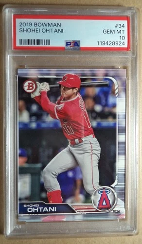 2019 Bowman #34 Shohei Ohtani PSA 10 Gem MT #119428924