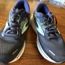 Brooks Ghost Men's Lace-Up Blue/Green Low Top Athletic Sneakers Running Walking