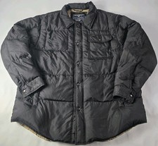 Vintage Polo Sport Ralph Lauren Down Puffer Jacket Mens Large Black Sportsman