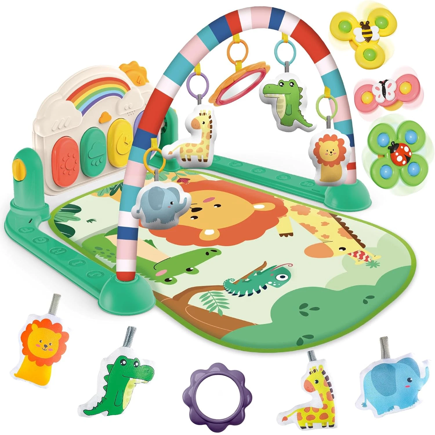 New Baby Gym Play Mat Tummy Time Activity Piano Toys Fast Shipping
Opens in a new window or tab