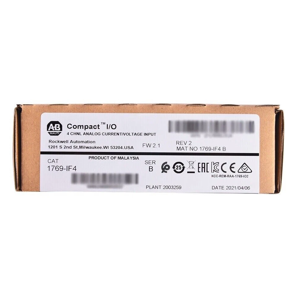 New Sealed AB 1769-IF4 CompactLogix 4CH Analog Input Module 1769IF4 US Free Tax - Image 3 of 4